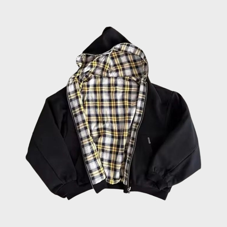 Inside Out Checkered Zipper