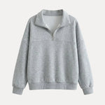 HALFMOON ZIP SWEATER