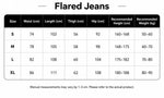 Frayed Flared Jeans