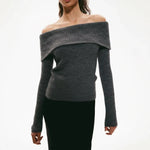 OFF-THE-SHOULDER SWEATER
