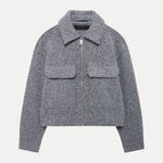 Cropped Wool Jacket
