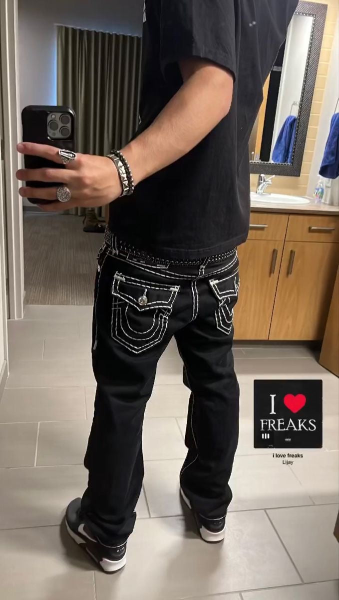 TRUE STITCH STRAIGHT JEANS MEN