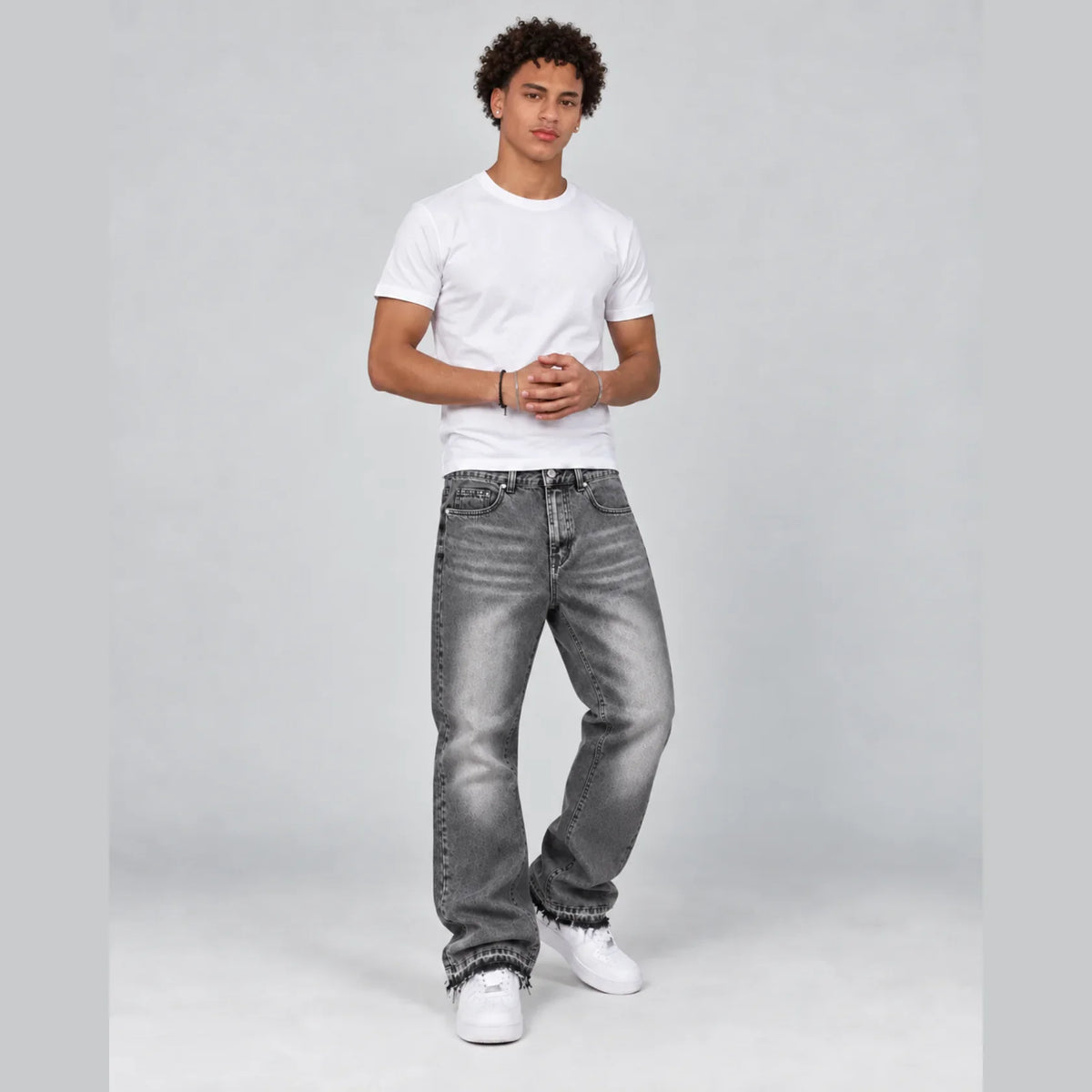 Frayed Flared Jeans
