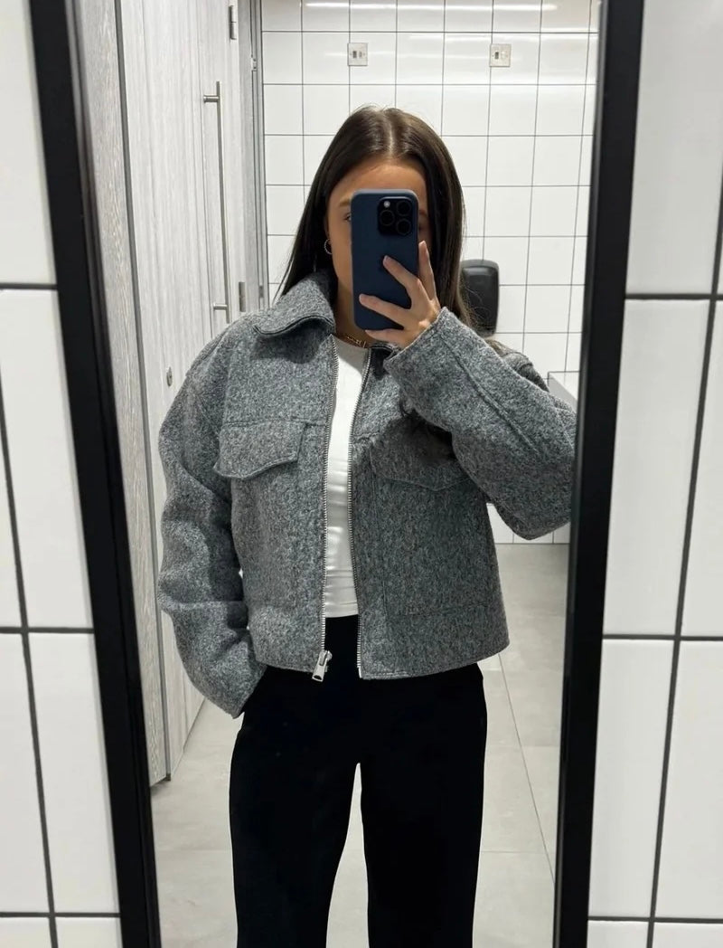 Cropped Wool Jacket