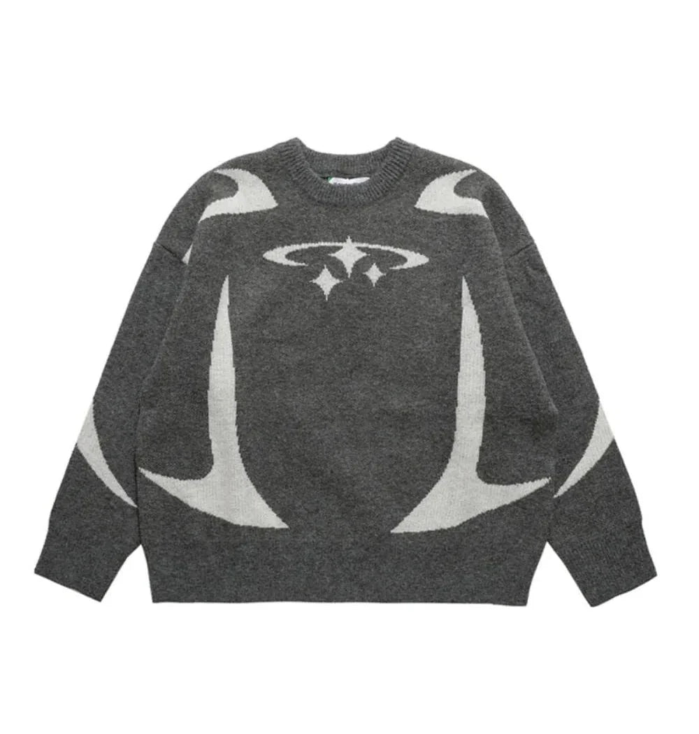 Y2K STARS KNITTED SWEATER