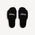 "Balenci" Fur Slides