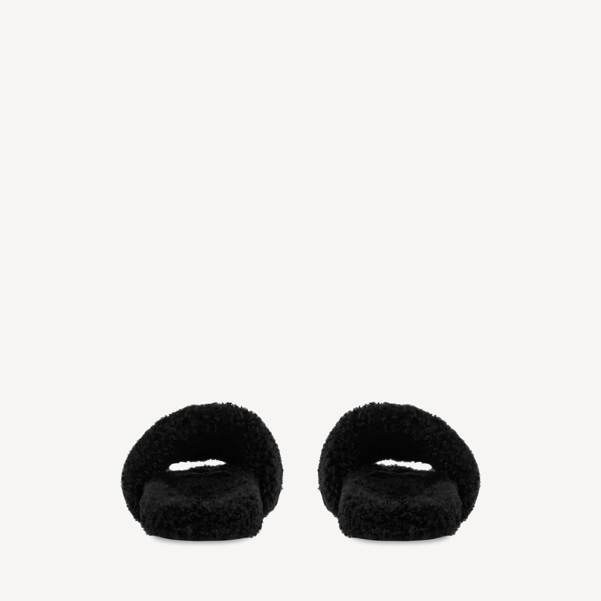 "Balenci" Fur Slides