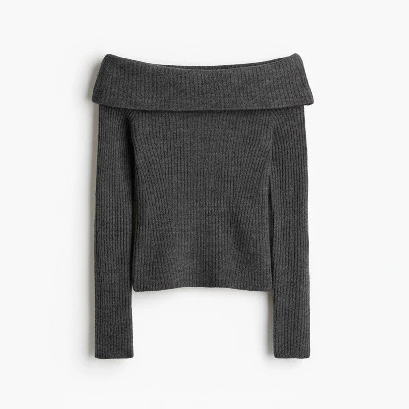 OFF-THE-SHOULDER SWEATER