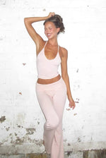 Low-Rise Turn-Up Flared Jogger SET