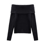 OFF-THE-SHOULDER SWEATER