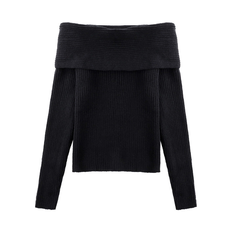OFF-THE-SHOULDER SWEATER