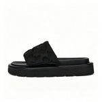 LV PILLOW SLIDES BLACK