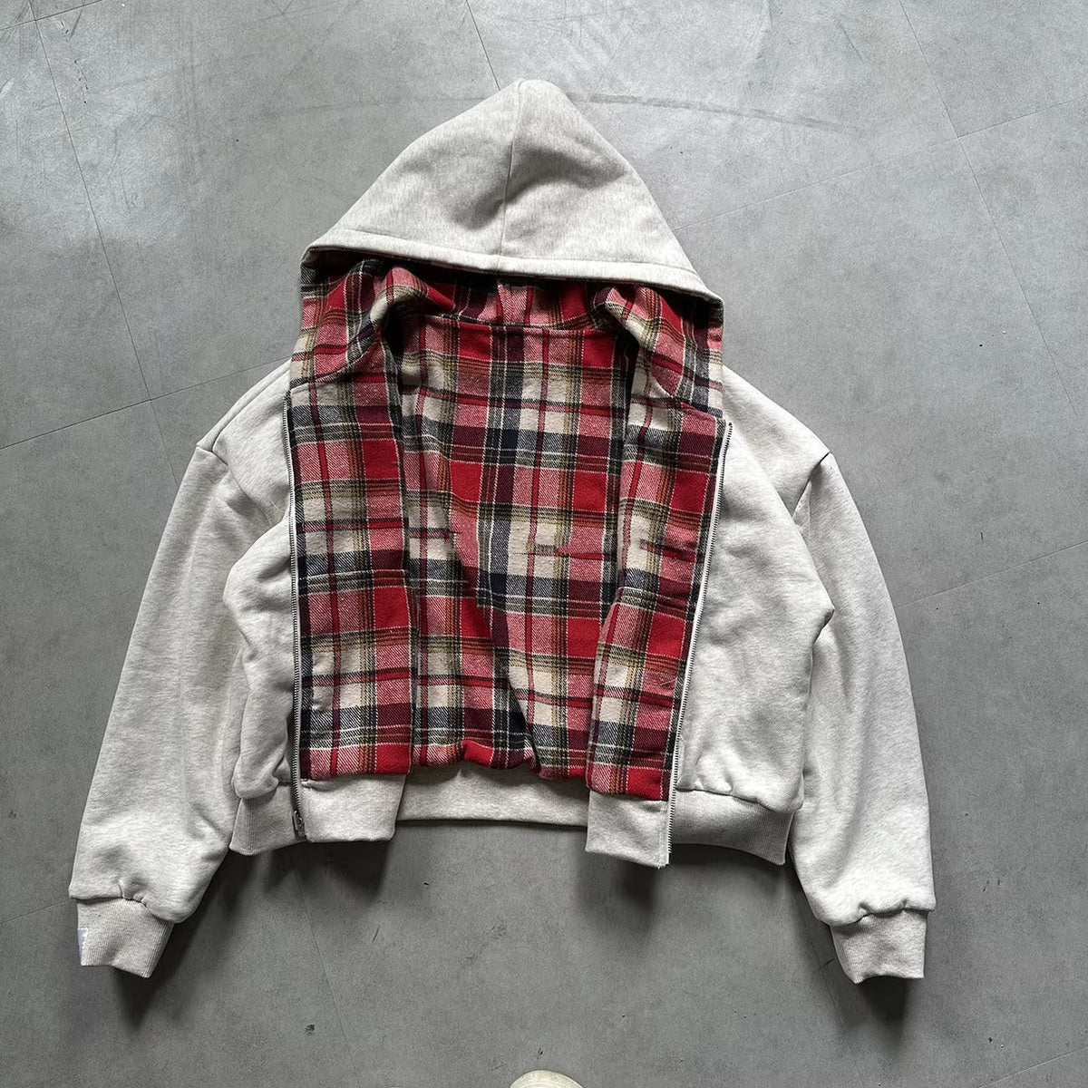 Inside Out Checkered Zipper
