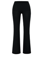Low-Rise Turn-Up Flared Jogger Jeans